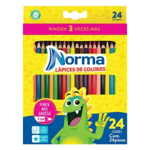 Caja de 24 colores Norma o Prismacolor