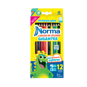 Caja de colores 12pz triangulares jumbo