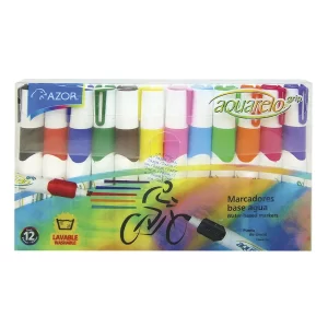 Caja de plumones grueso 12pz