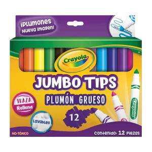 Plumon grueso lavable 12pz Crayola