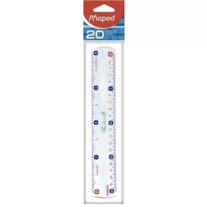 Regla plastico duro 20cm