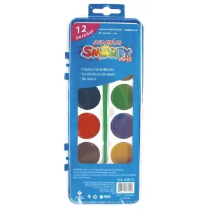 Paleta de acuarelas 12 colores caja rigida
