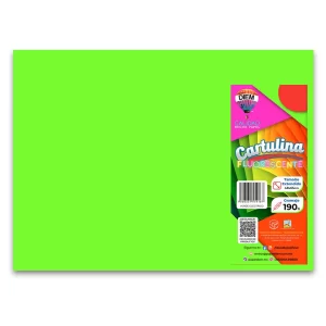 Pliego de cartulina varios colores fluorescente