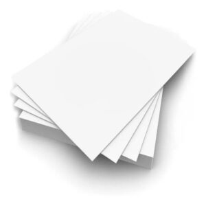 Hoja carta opalina gruesa blanca