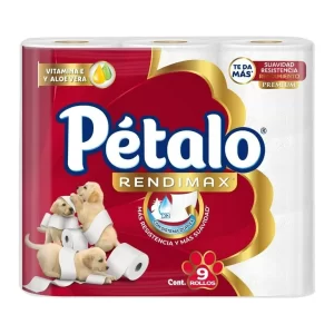 Paquete de papel higienico 9 rollos