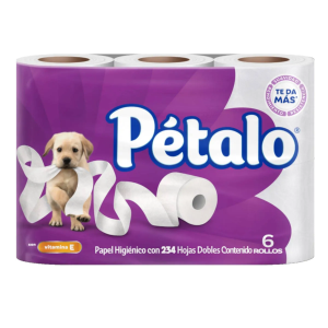 Paquete de papel higienico 6 rollos
