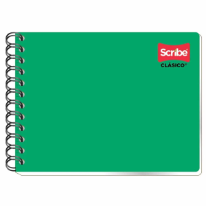 Cuaderno italiana espiral cuadro chico 100 hojas