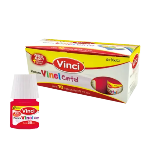 Caja con 10 Pintura Vinci Cartel de 25ml