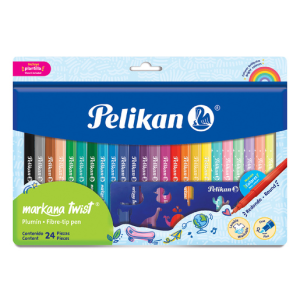 Plumones Markana Twist Pelikan 24 piezas