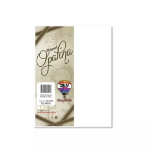 Paquete Papel Opalina Blanco Carta Con 100 Hojas 125gr